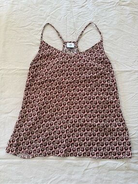 Cabi Poem Cami #5737 Pink Floral Tile Print Racerback Tank [S]